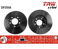 2 St. Bremsscheibe Trw DF2558 FüR Bmw 7Er 5Er 5Er Touring