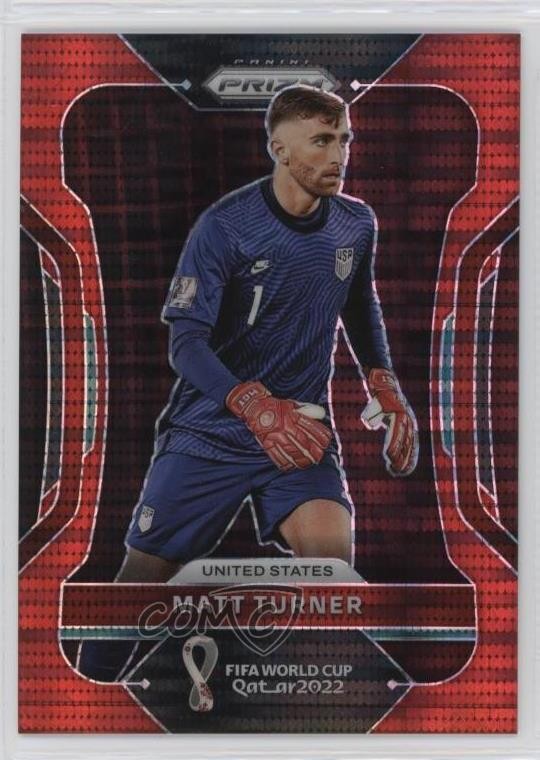 2022 Panini Prizm World Cup Qatar Breakaway Red 26/99 Matt Turner #204 07xx