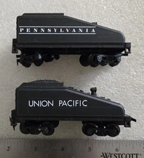 Vintage Union Pacific Railroad Slope Back Tender with Free Pennsylvania 