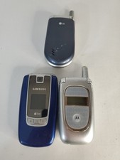 Flip Phone Lot Motorola V190 - Samsung Hue 2 - Lg Vz3200 - Super Rare Untested