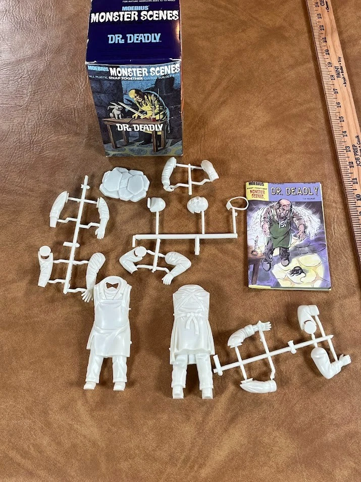 Moebius 631 Monster Scenes Dr. Deadly Model Kit Aurora Horror Reissue Open Box - Image 2 of 4