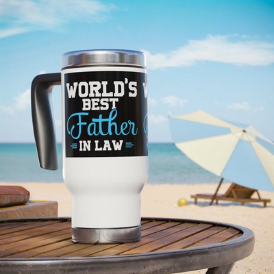 Funny Father-in-Law Gift for Him, Travel Cup Great for Engagement