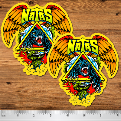 #ad #ad Natas Kaupas Panther 2 Pack Vinyl Decals 5x4.5″ Waterproof Skateboard Stickers $6.20
