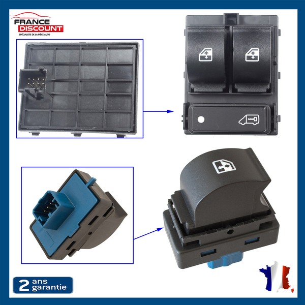 Knopf Fensterheber Vorne Links+Recht Nuckel FüR Jumper Boxer 3 6490XP 6490X9-image