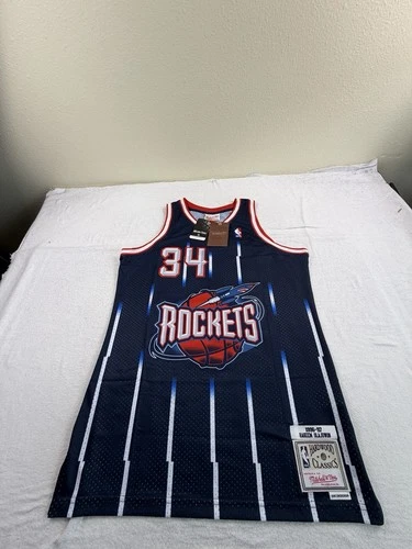 Hakeem Olajuwon Houston Rockets Mitchell & Ness NBA Medium Jersey 1996-97 New