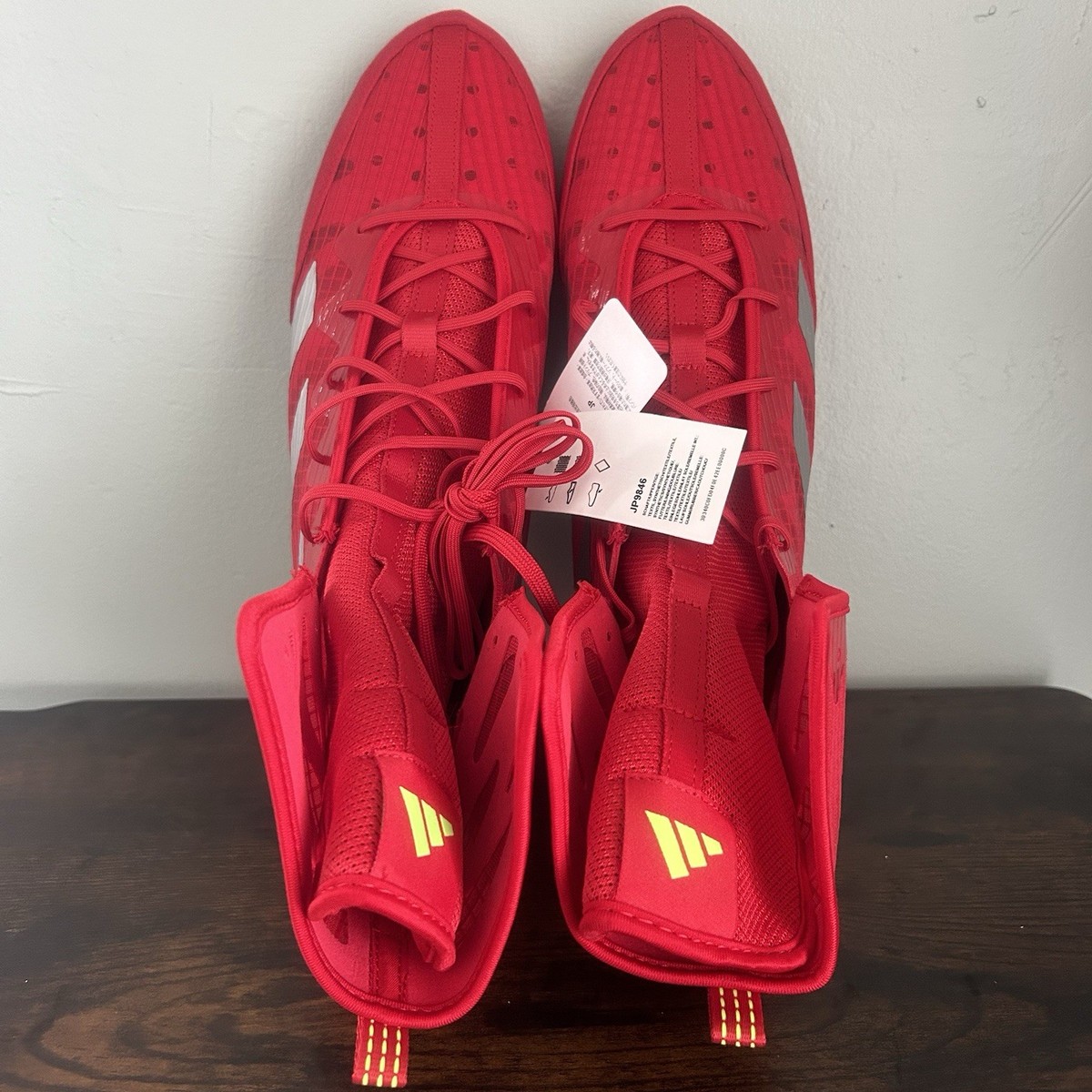 Adidas Box Hog 4 High Top Boxing Shoes Scarlet Red Mens Size  display picture 1