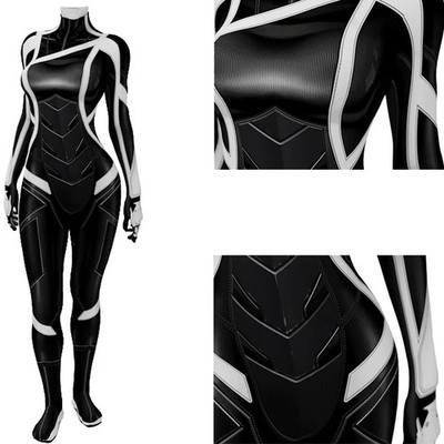 PS5 Black Cat Jumpsuit Woman Bodysuit Cosplay Costume 3D Stage Suit Halloween