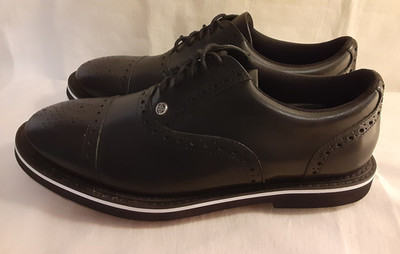   G/Fore Saddle Gallivanter Golf Shoes Black Leather GFore Mens Size 9.5