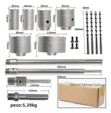 18/12pcs TCT Core Drill Set Concrete Brick Cement Wall Drill Bit Hole Saw Cutter