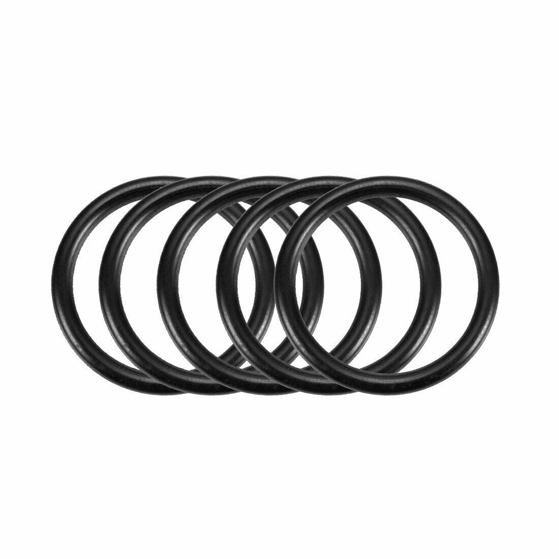 50pcs black nitrile butadiene rubber O-ring 19.6mm inner slide 2.4mm width✦KD #j