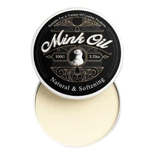 Genuine Mink Oil Ointment Waterproofer Conditioner Tub For Leather Boot Shoe