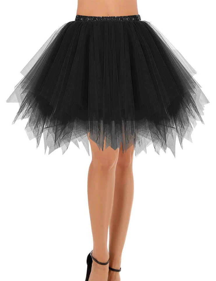 Jupe Jupon Ballet Tutu Underskirt en Tulle Style Vintage Années 50 Rockabilly... - Photo 2/4