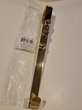 Christmas Wreath Hanger Gold with 3 bells Over the Door 14" Long 1" Wide