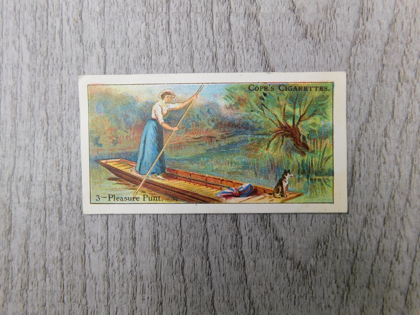 Boats of The World No. 3 Pleasure Punt Vintage Imperial Tobacco Co Trading Card
