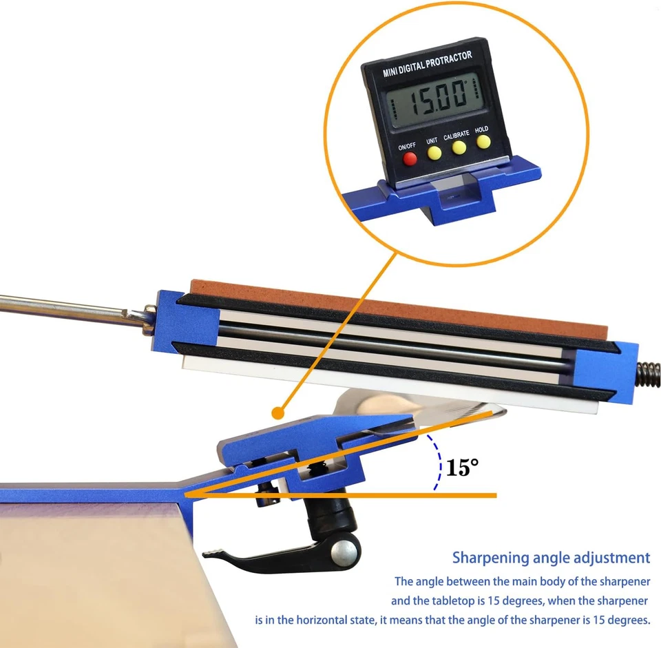 Acciaino Professionale, Angolo Fisso Affilacoltelli Professionale, Knife Sharpen - Immagine 2 di 4