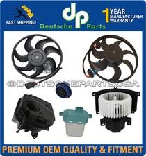 PORSCHE Cayenne Blower Motor Engine Cooling Fans Recovery Expansion Tank Cap Set