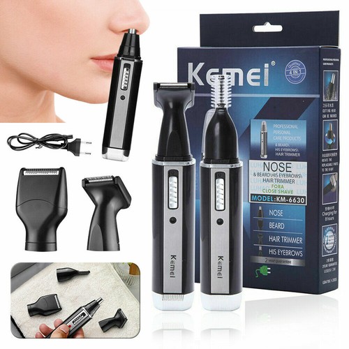 Kit de aseo 4 en 1 para hombre con recortador de pelo de nariz y oreja recargable USB para hombre - Imagen 11 de 11