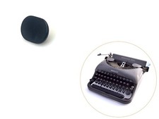 Oval Shift Lock Key for Remington De Luxe Model 5 Typewriter Vtg Part Black Rand thumbnail