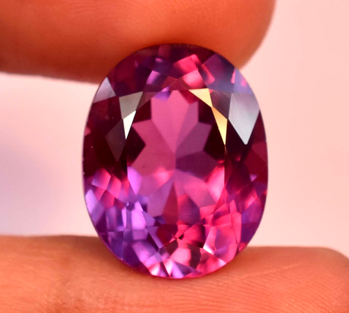 Alexandrite Naturelle 12,95 Ct - Pierre Changeante De Couleur - Excellente Coupe Ovale - Cadeau Gemme