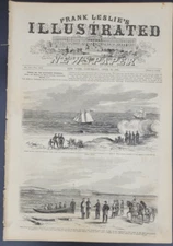 Frank Leslie's  4/20/1861  Charleston Harbor / General Beauregard / J Dahlgren