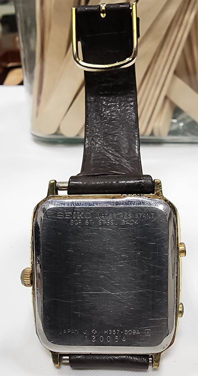 Vintage Seiko Quartz Analog/Digital Alarm Chronograph Men's Watch
