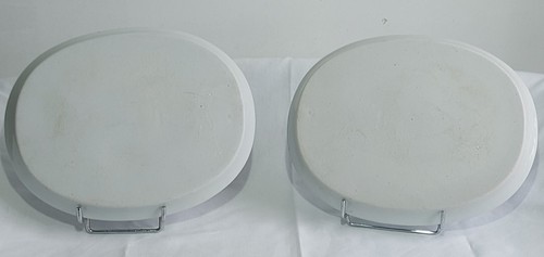 PAIRE DE PLATS OVALES EN BLEU ET BLANC PORCELAINE DE CHINE XXème L 27,5 cm - Foto 2 di 9