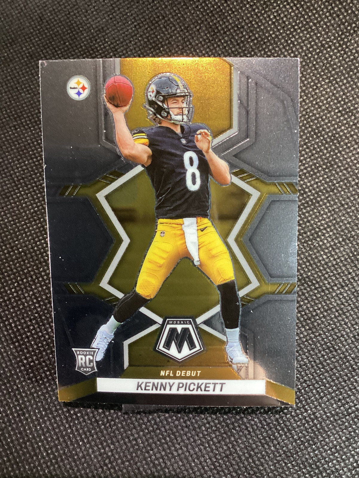 Kenny Picket RC 2022 Panini Mosaic Silver/Gold NFL Debut #270 Steelers