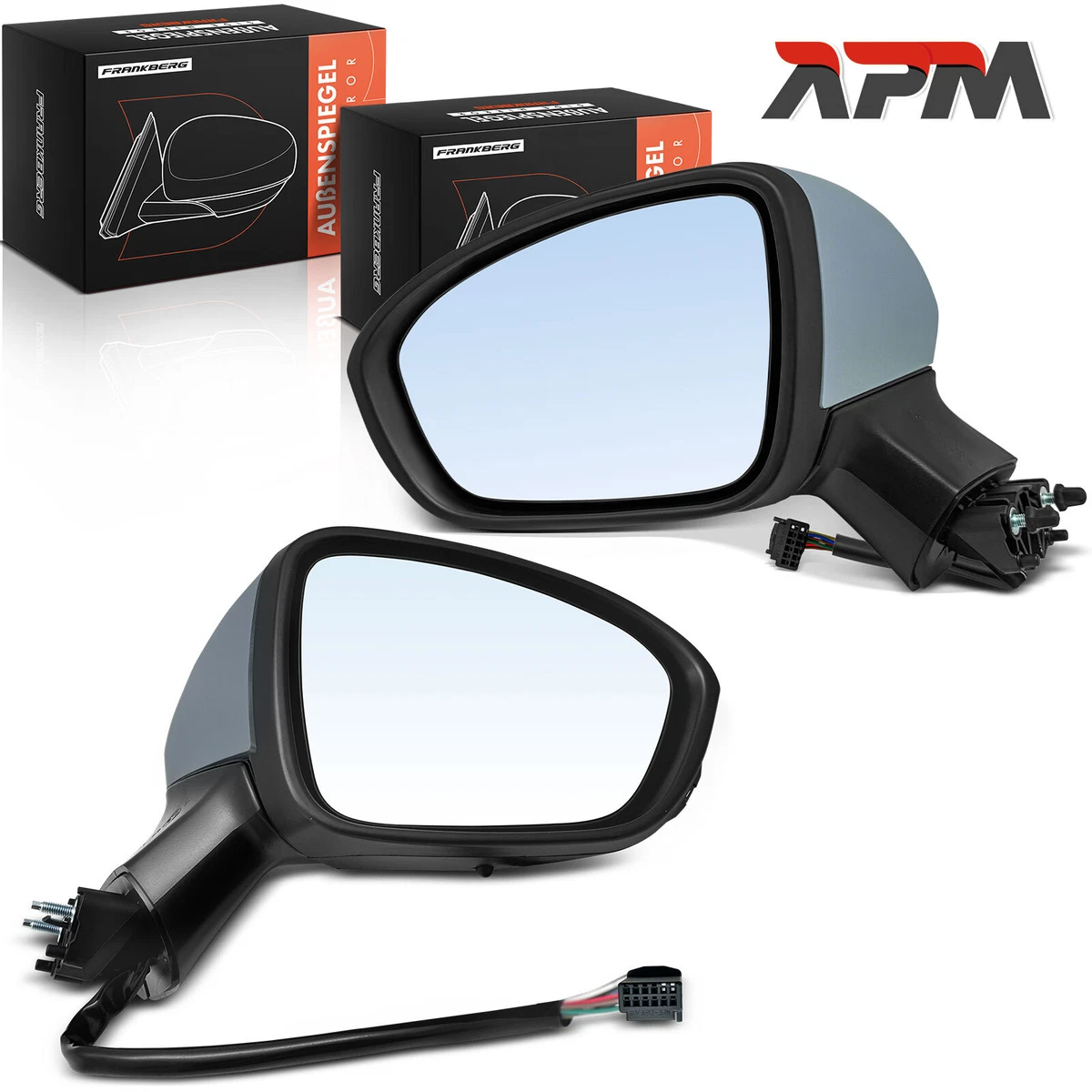 Specchietto Retrovisore Auto Riscaldato ad Angolo Ampio per Renault Megane Mk4 2015-2025 / Clio V 2019-2025 / Talisman 2015-2022  34