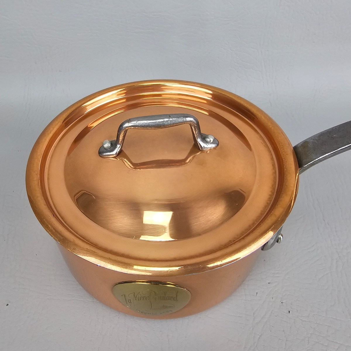 Rare Heavy Copper Pot / Lid - La Mere Poulard French Copper Rare Heavy Copper Pot / Lid - La Mere Poulard French Copper
