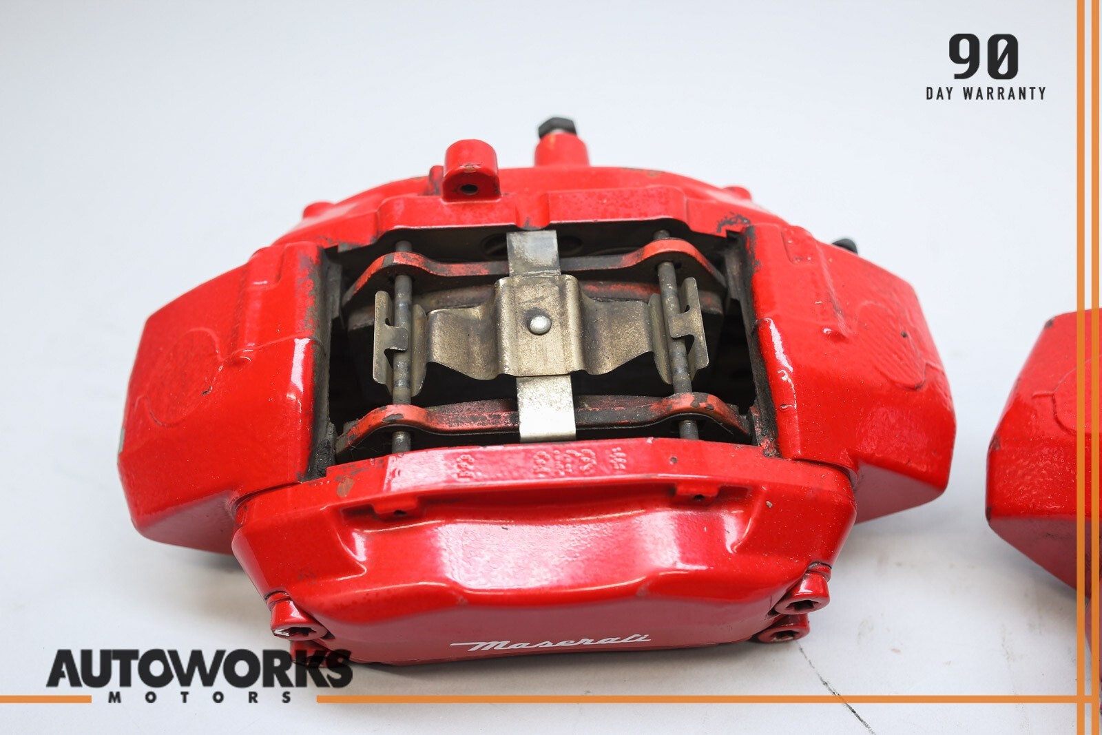 04-08 Maserati Quattroporte M139 Front Left & Right Brake Caliper Brembo Set OEM