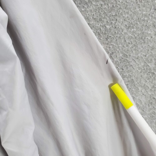 Nike Boy Jacket Large White Hooded Logo Pockets Full Zip Long Sleeve READ - Picture 4 of 11