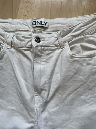 ONLY Emily Highwaist Jeans Creme 42/44 W33 Top - Bild 8 von 9