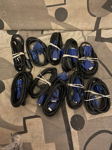 Lot De 50 Câbles VGA Occasion - Très Bon état, Testés OK