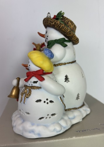 PartyLite Snowbell Holiday Schneemann Familie Teelicht Kerzenhalter P7702 Weihnachten - Bild 3 von 13