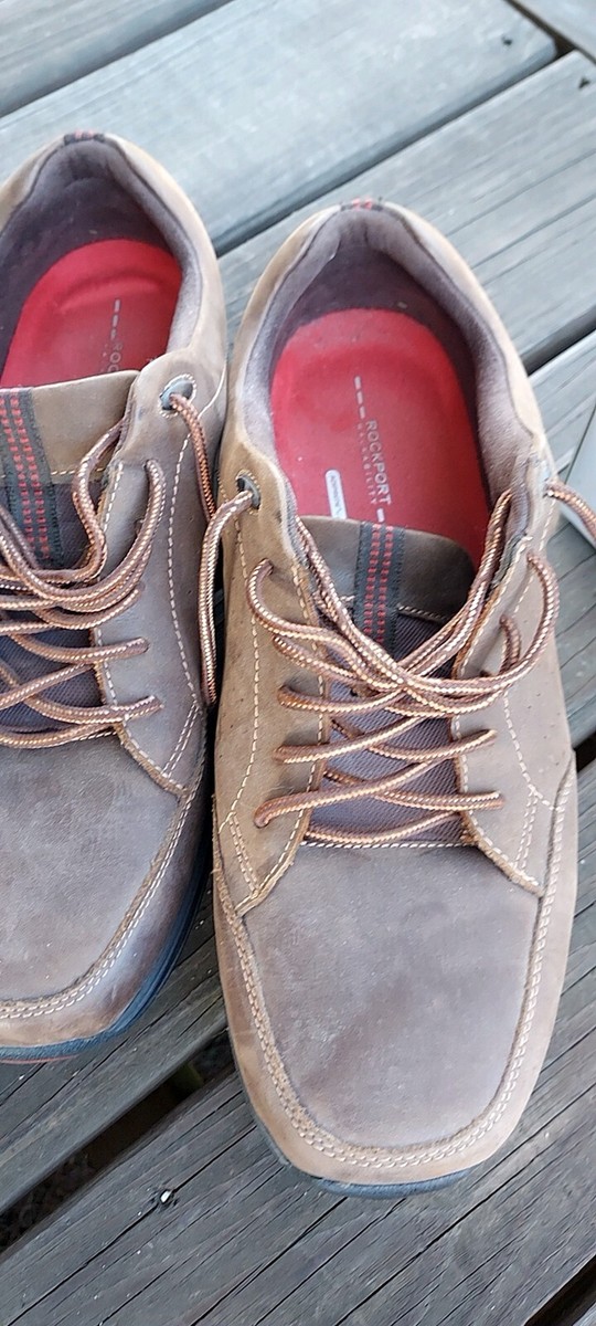 Rockport Mens V76879 Brown Leather Walking Shoes Lace Up Oxfords Size 10.5 M Rockport Brown Suede Men main image 2