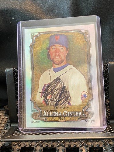 R.A. Dickey 2024 Allen & Ginter Hot Box Silver Portrait - Mets - Picture 1 of 2