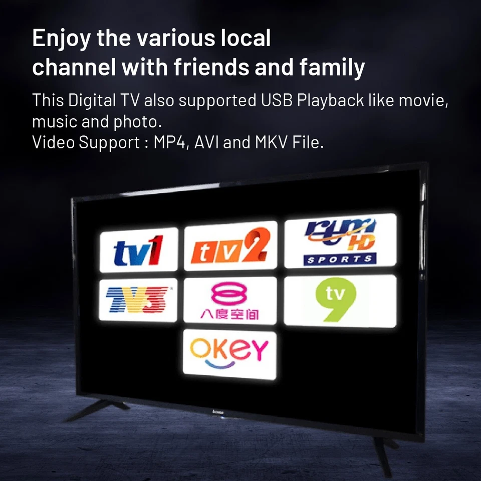 SAMVIEW 40 inch Digital LED TV FHD 1080P MYTV DVB-T2 with HDMI and USB port - Image 4 of 4