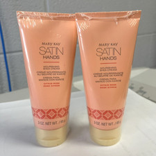 2 MARY KAY Satin Hands - Citrus Rose - Nourishing Shea Cream 3 oz SEALED