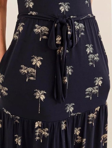 Fat Face Nita Foil Palm Tree Soft Feel Jersey Long Dress Size 10 BNWT RRP £49.50 - Picture 4 of 13