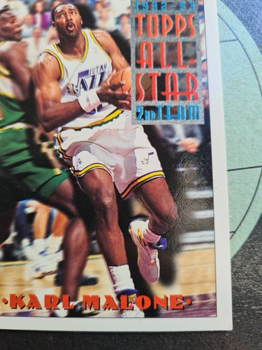 1993-94 Topps Basketball Gold Karte Karl Malone #119 All Star 2nd Team Utah Jazz - Bild 4 von 10