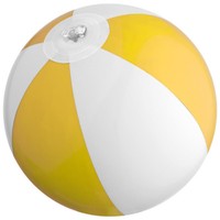 Mini Strandball / Wasserball / Farbe: Gelb-Weiß