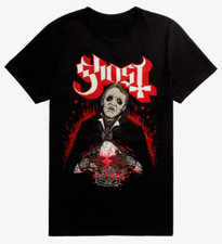 Ghost B.C. Camiseta PAPA EMÉRITO CARDINAL COPIA NUEVA BANDA DE METAL 100% AUTÉNTICA