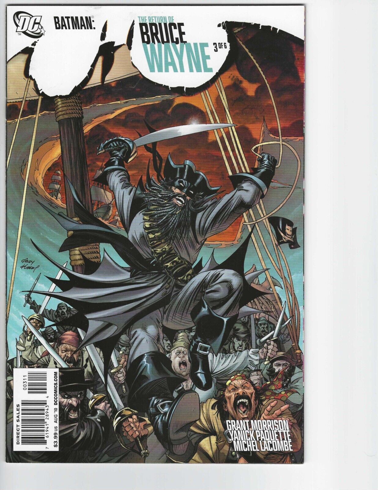 Batman: The Return of Bruce Wayne # 3, Grant Morrison, Andy Kubert Cover