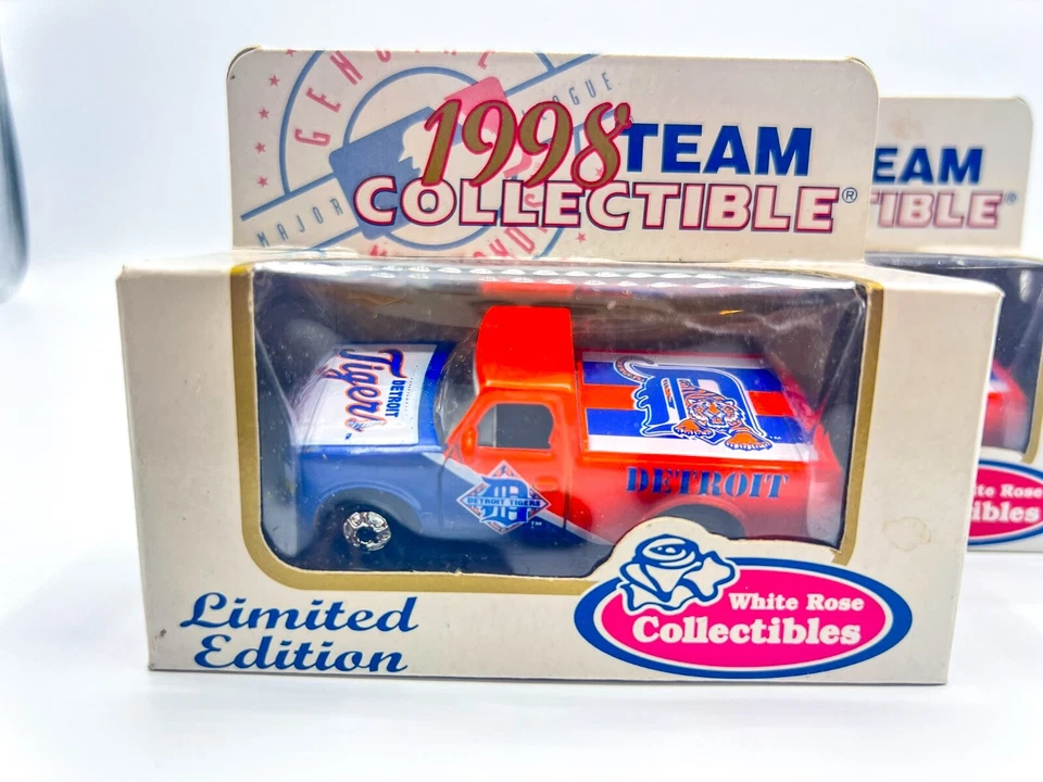 Camioneta pickup Ford F-150 Matchbox 1998 edición limitada MLB Detroit Tigers fundida a presión Foto 3 de 4