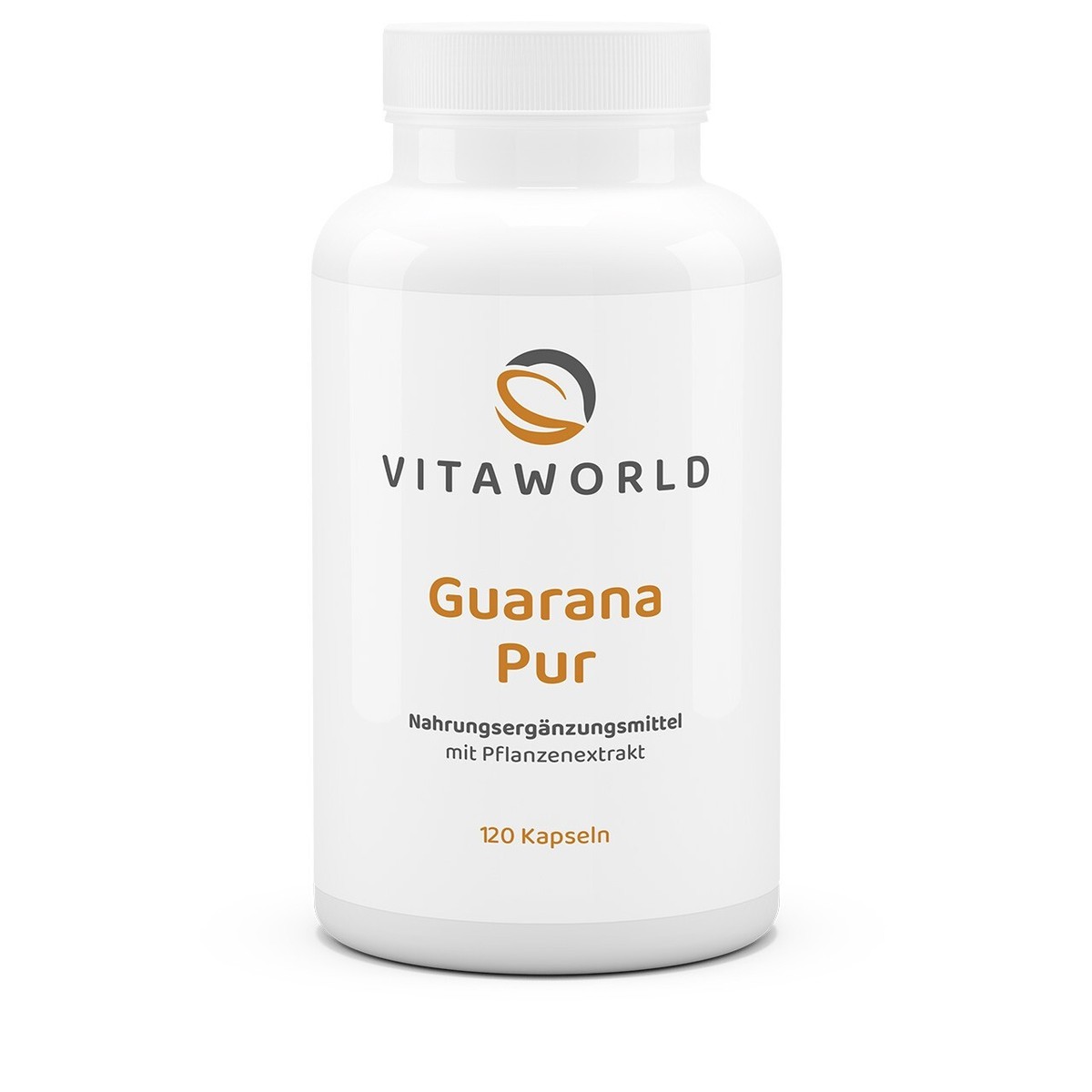 Guarana Pur 1500mg - 120 Capsules Vita World - Fabriqué En Allemagne, Source De Caféine Naturelle