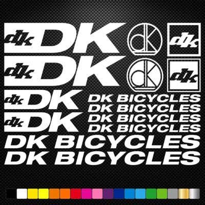 Dk Hi Sticker DK BICYCLES - 16 Vinyl Decals Stickers Sheet Bike Frame Cycle Cycling ...