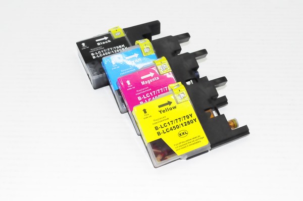 Kompatibles Tinten-Set Ersetzt Brother LC-1280XL Bk/C/M/Y (4Er)-image