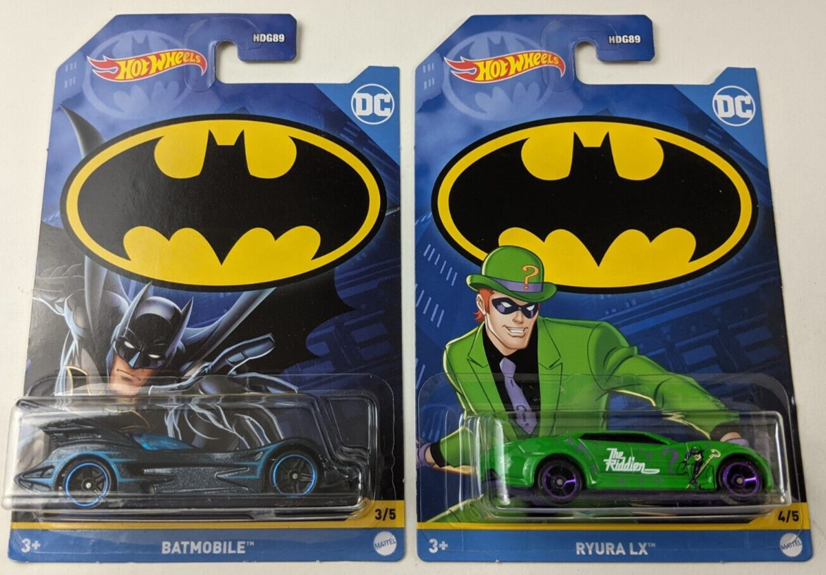 Lot De 4 Voitures Hot Wheels Batman – Collection Classics (Neuf)