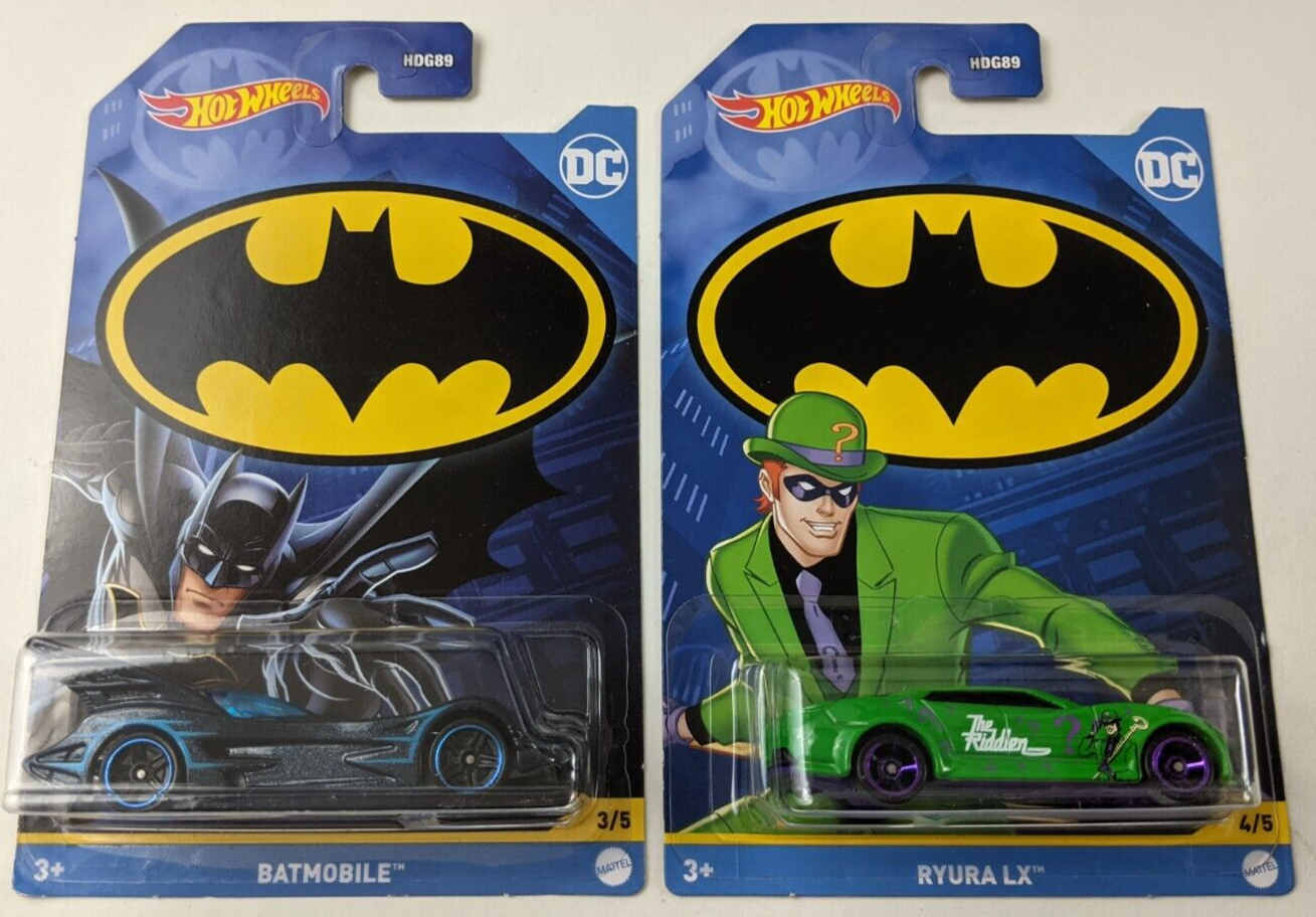 Carrinho - Hot Wheels Entertainment - Batman - Kit com 4 carrinhos