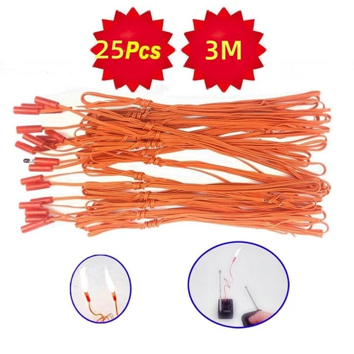 25PCS 3m/118in Copper Remote Starting coil System Connect Wire Orange Line 25pcs - Picture 4 of 9